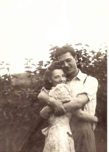 How gorgeous was my grandmother?  So young and in love...
